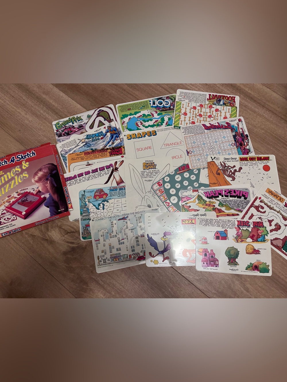 Etch A Sketch Games & Puzzles Vtg circa 1990s EUC